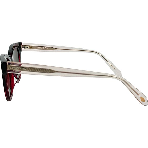 Fossil FOS2119S Womens Plastic Sunglass 0JMJHA Raspberry 51-19 Brown Grad w Case main image 2